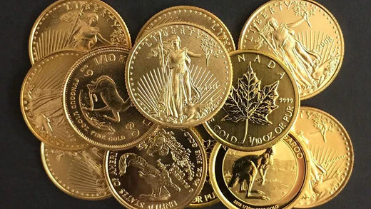 What is the premium on the purchase of a gold coin ?