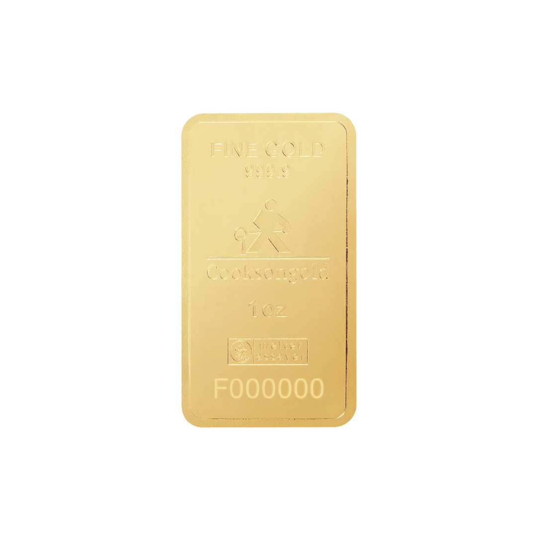 1 oz Gold Bar - Cooksongold - GoldUnion UK