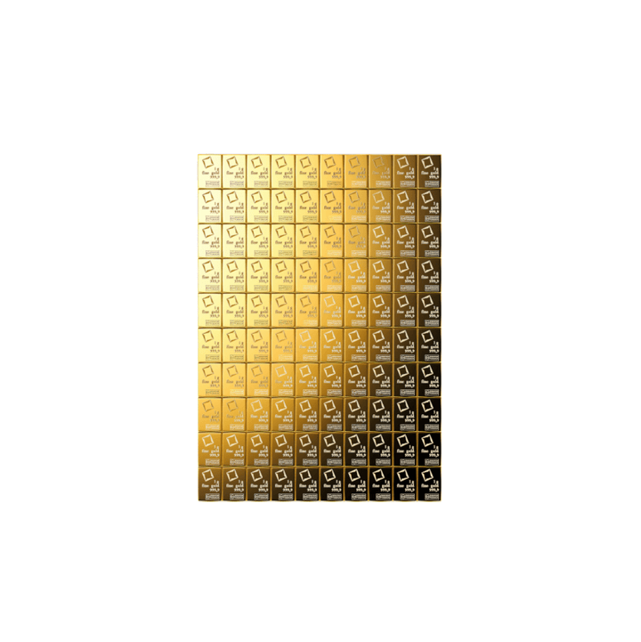 100 x 1g CombiBar – Valcambi - GoldUnion UK