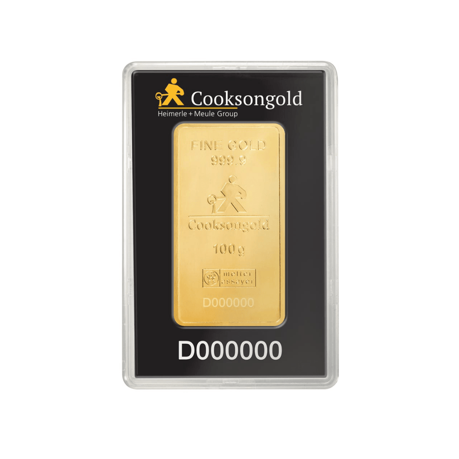100g Gold Bar - Cooksongold - GoldUnion UK