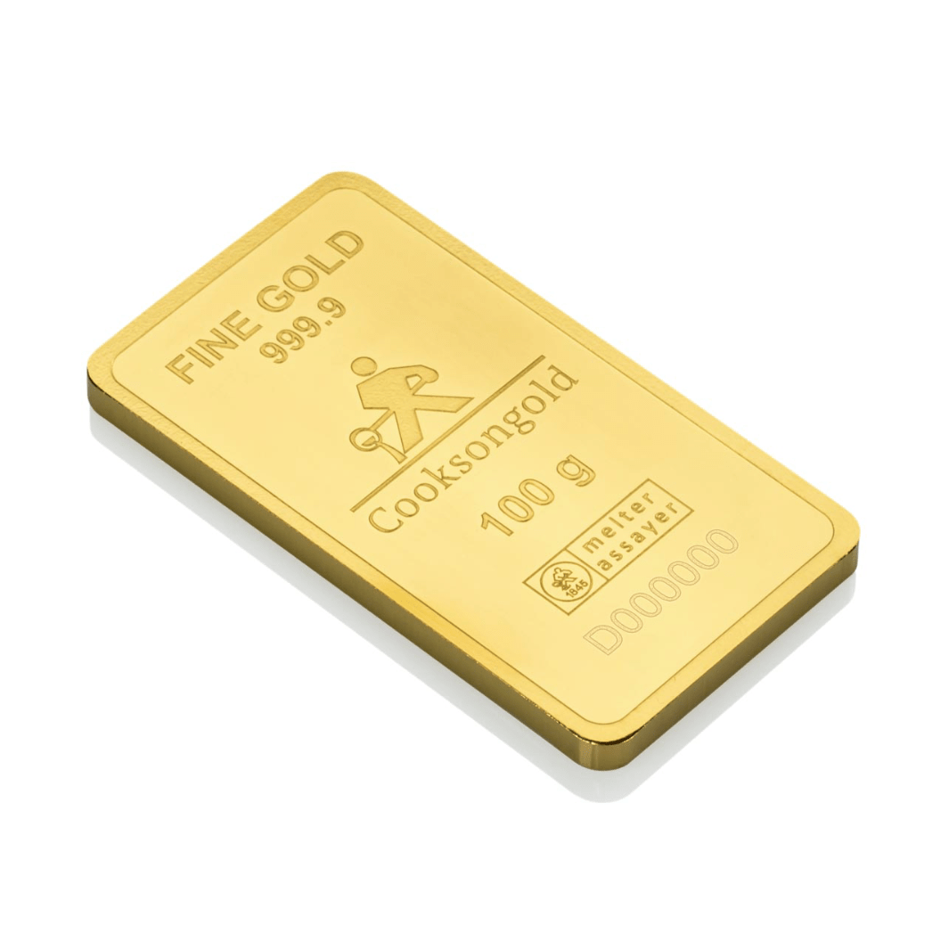 100g Gold Bar - Cooksongold - GoldUnion UK