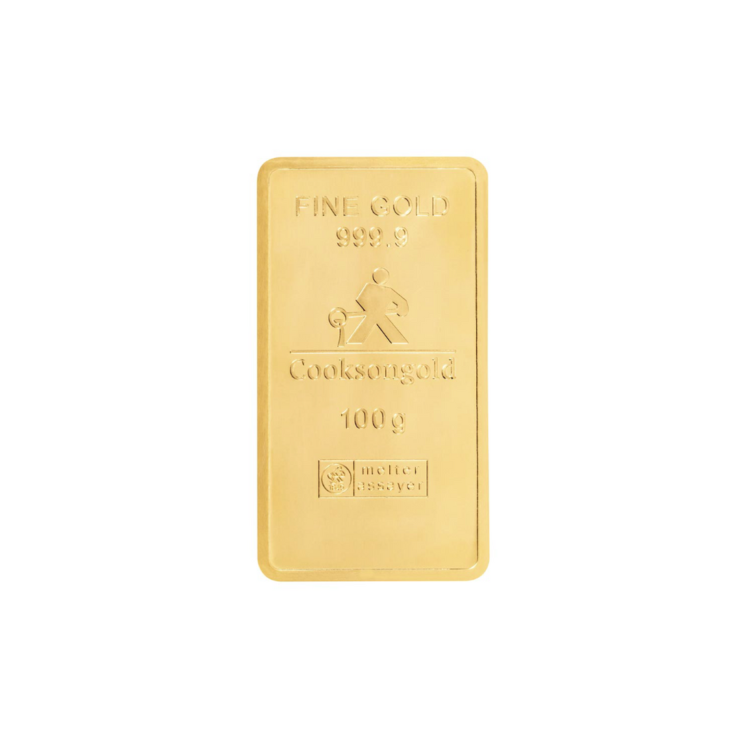 100g Gold Bar - Cooksongold