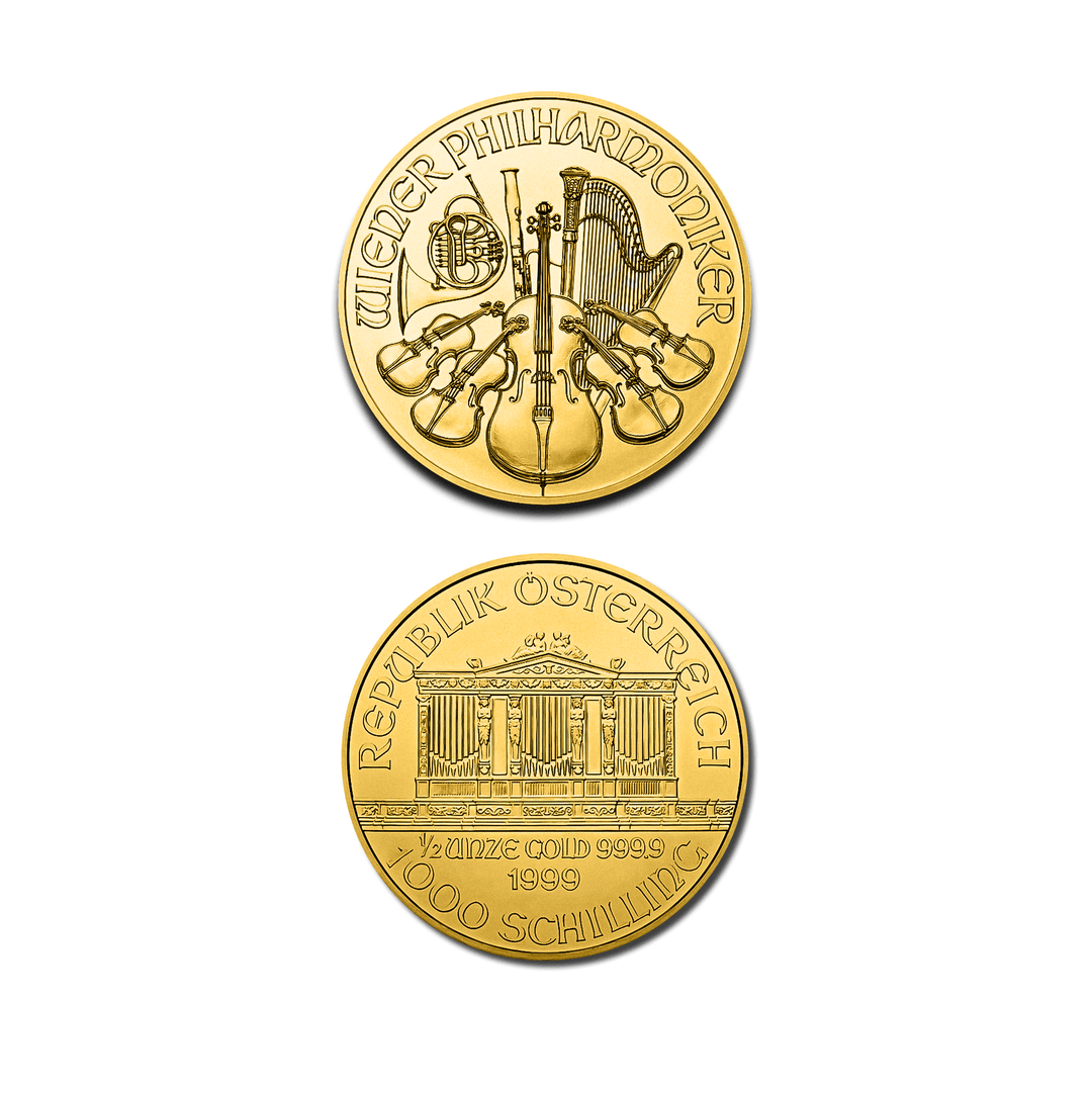 1/2 oz Vienna Philharmonic Gold Coin - GoldUnion UK