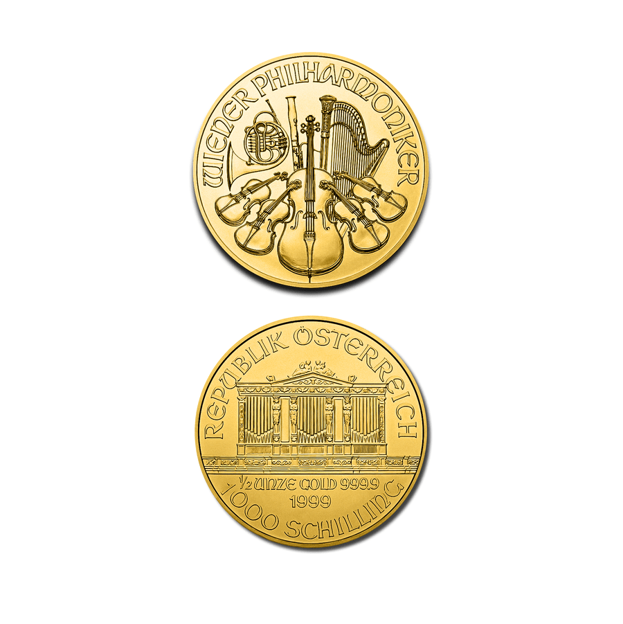1/2 oz Vienna Philharmonic Gold Coin - GoldUnion UK