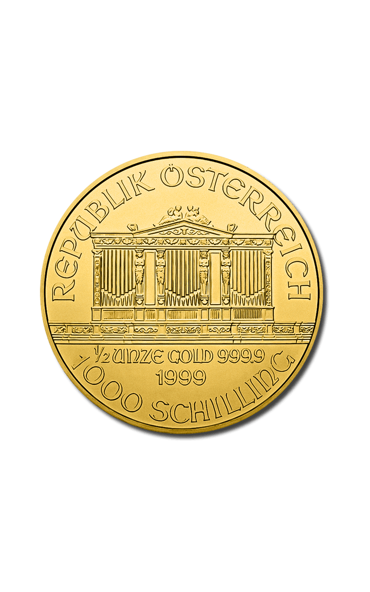 1/2 oz Vienna Philharmonic Gold Coin - GoldUnion UK