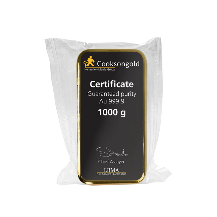1kg Gold Bar - Cooksongold
