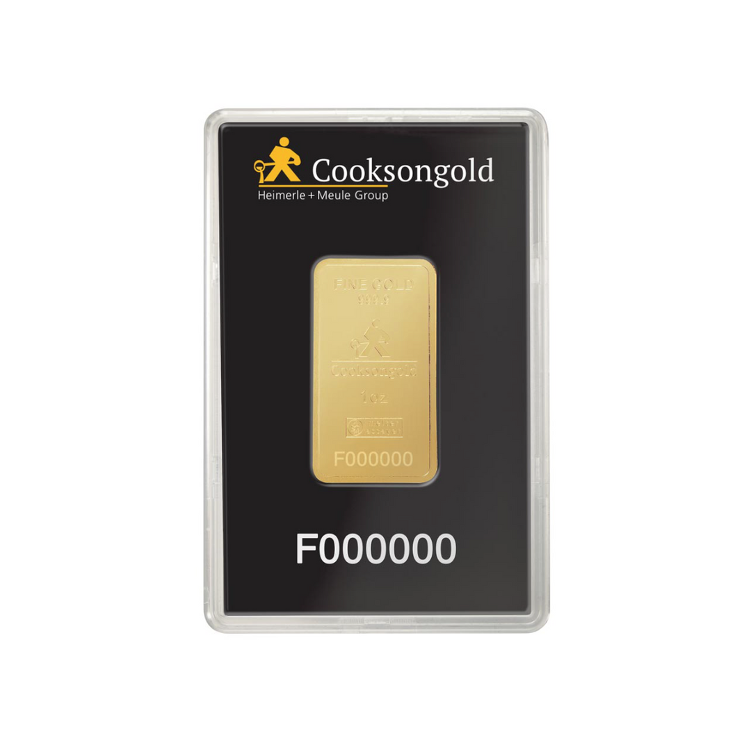 1 oz Gold Bar - Cooksongold