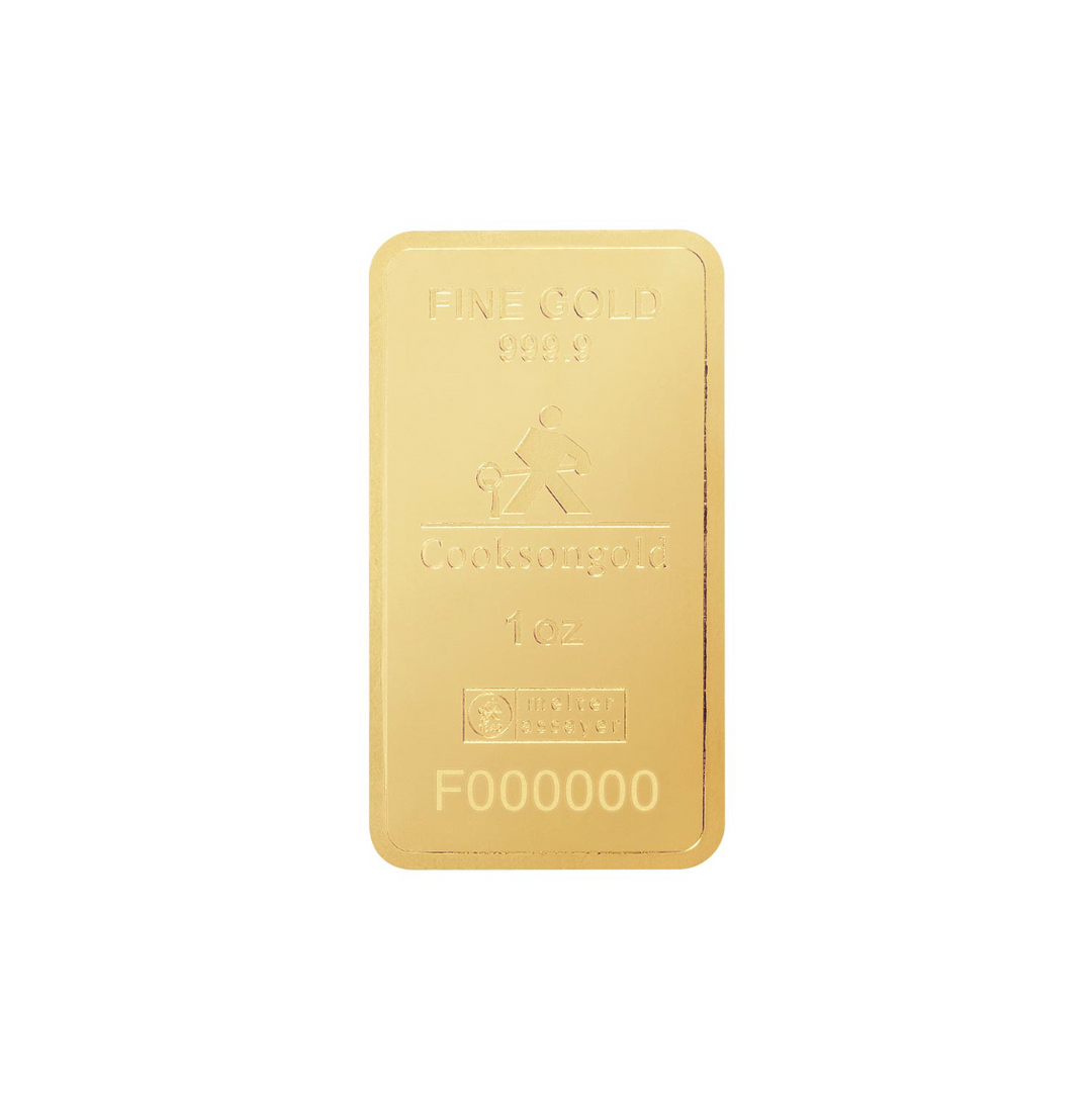 1 oz Gold Bar - Cooksongold