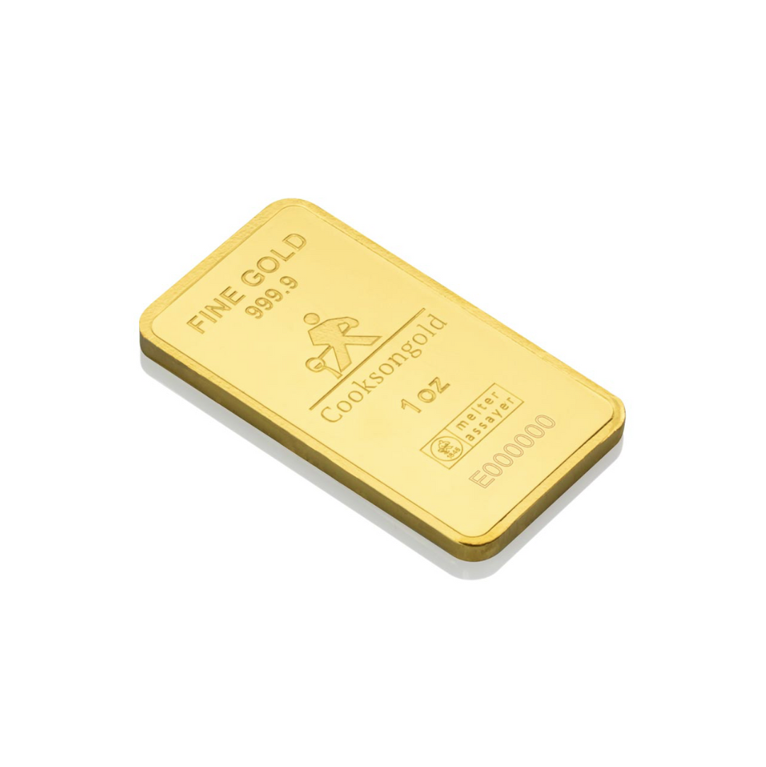 1 oz Gold Bar - Cooksongold