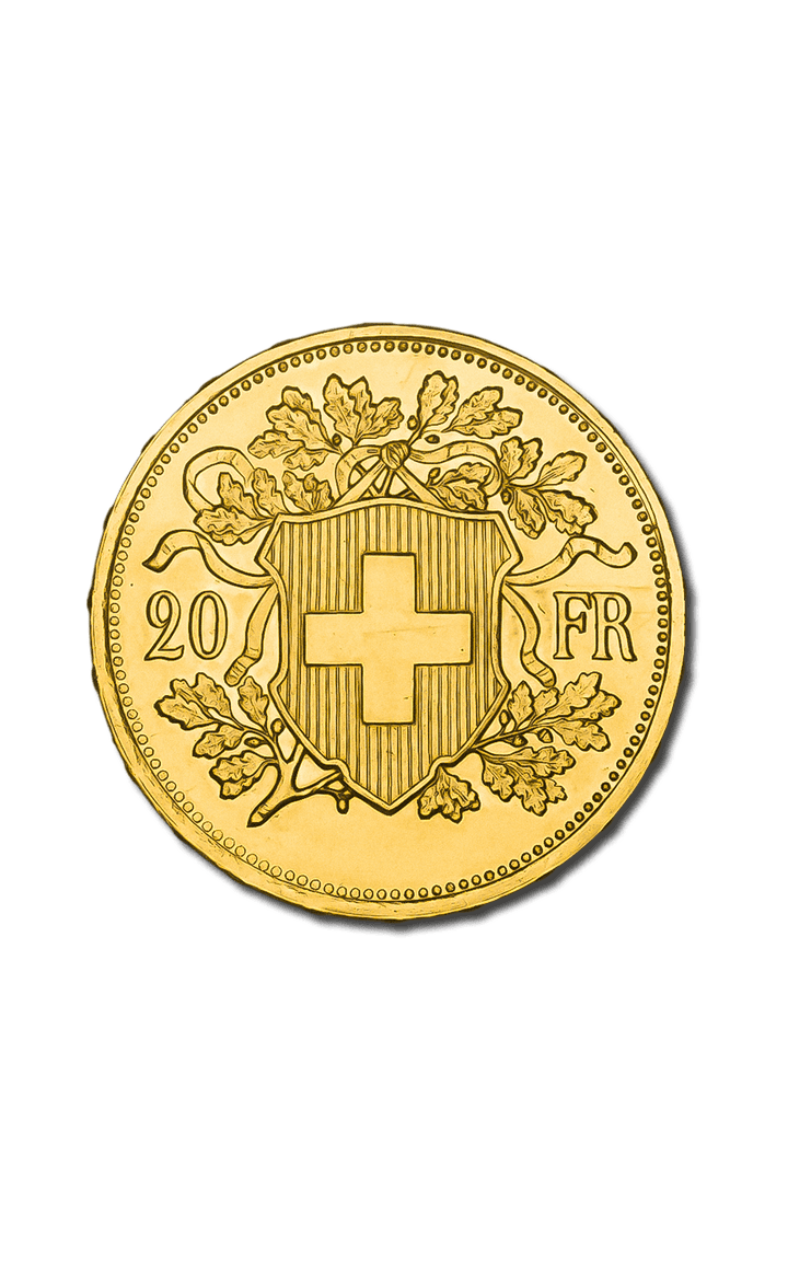 20 Swiss Francs Vreneli - GoldUnion UK
