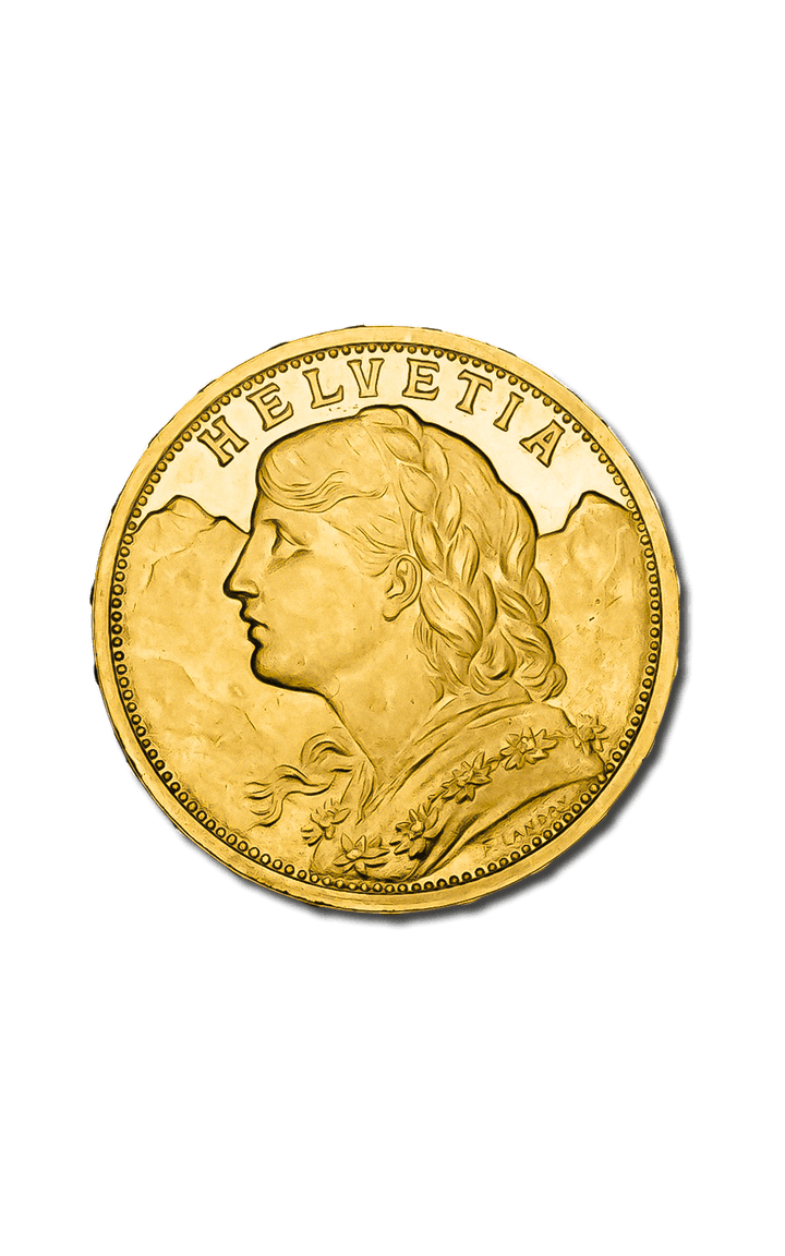 20 Swiss Francs Vreneli - GoldUnion UK