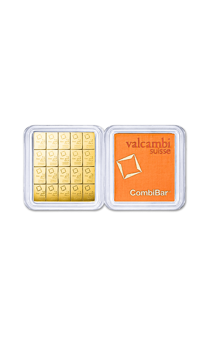 20 x 1g CombiBar - Valcambi - GoldUnion UK