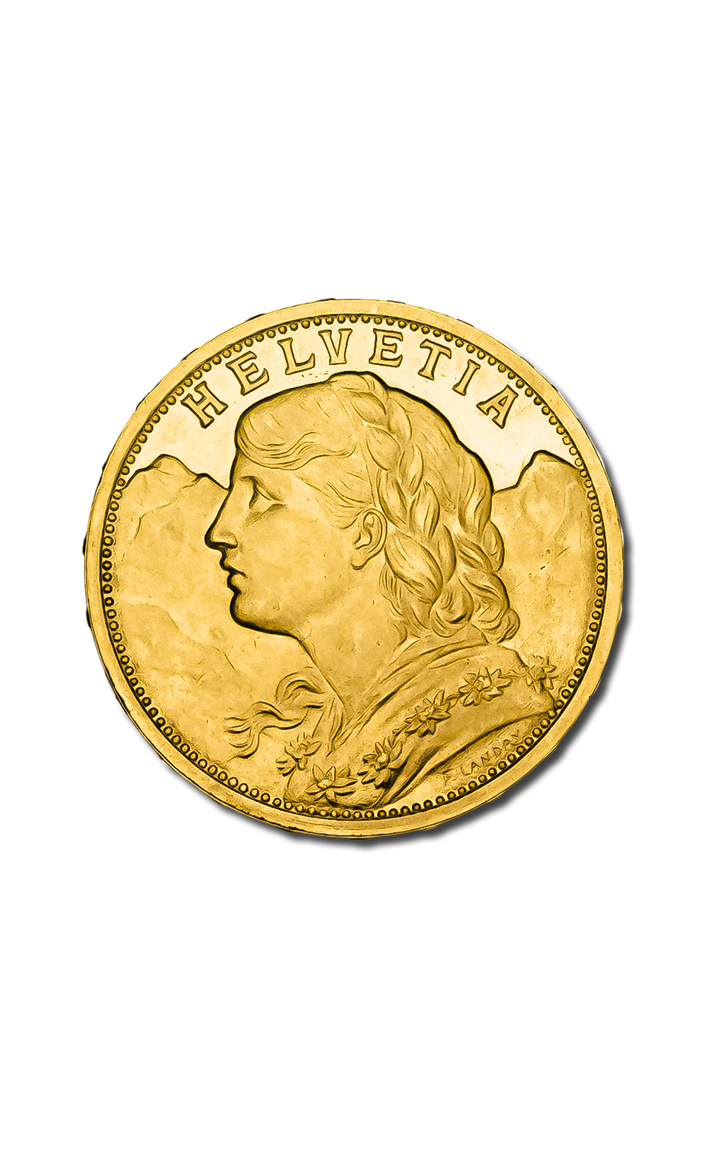 20 Swiss Francs Vreneli