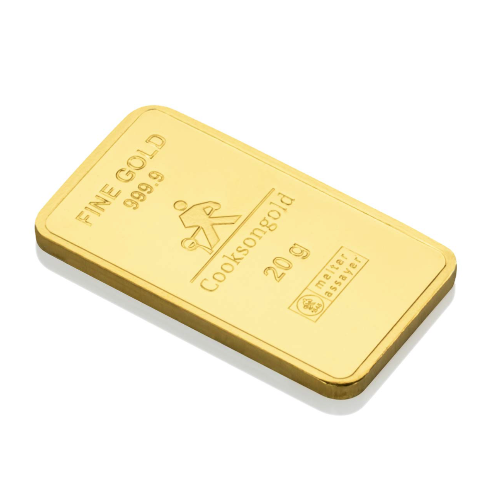 20g Gold Bar - Cooksongold