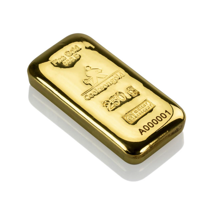250g Gold Bar - Cooksongold