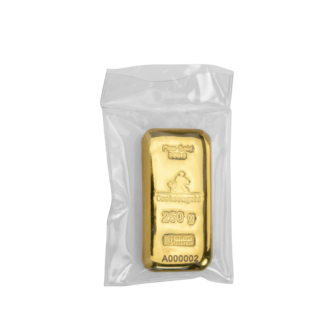 250g Gold Bar - Cooksongold