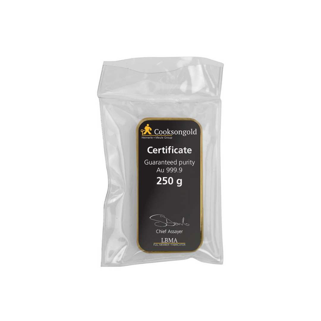 250g Gold Bar - Cooksongold