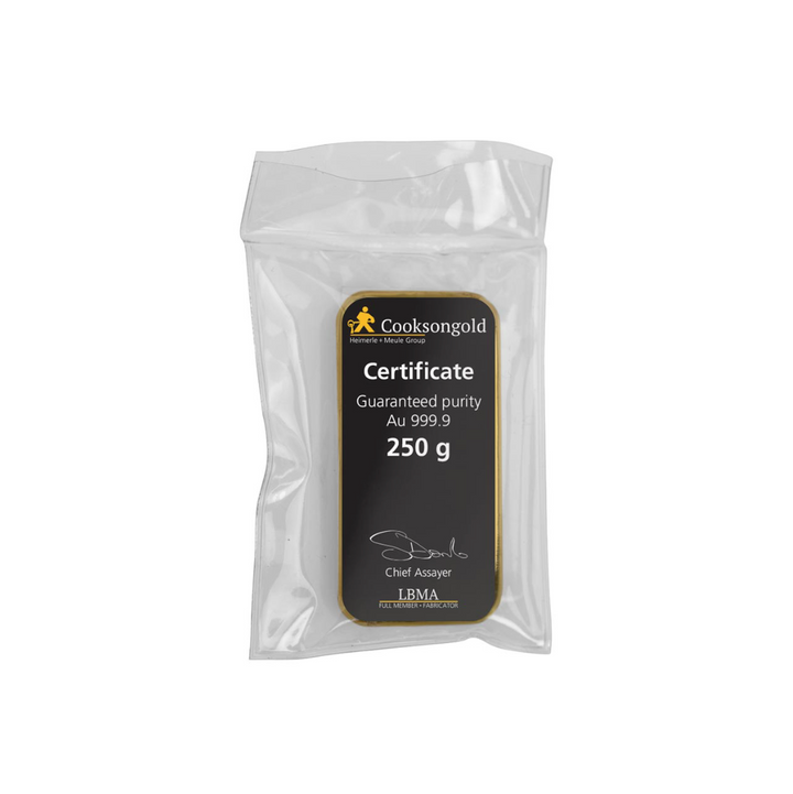 250g Gold Bar - Cooksongold