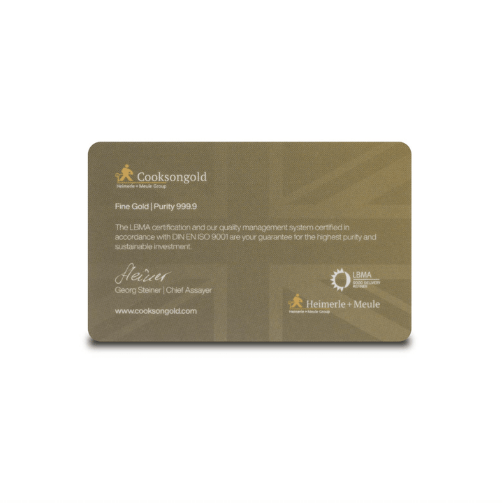 2,5g Gold Bar - Cooksongold - GoldUnion UK