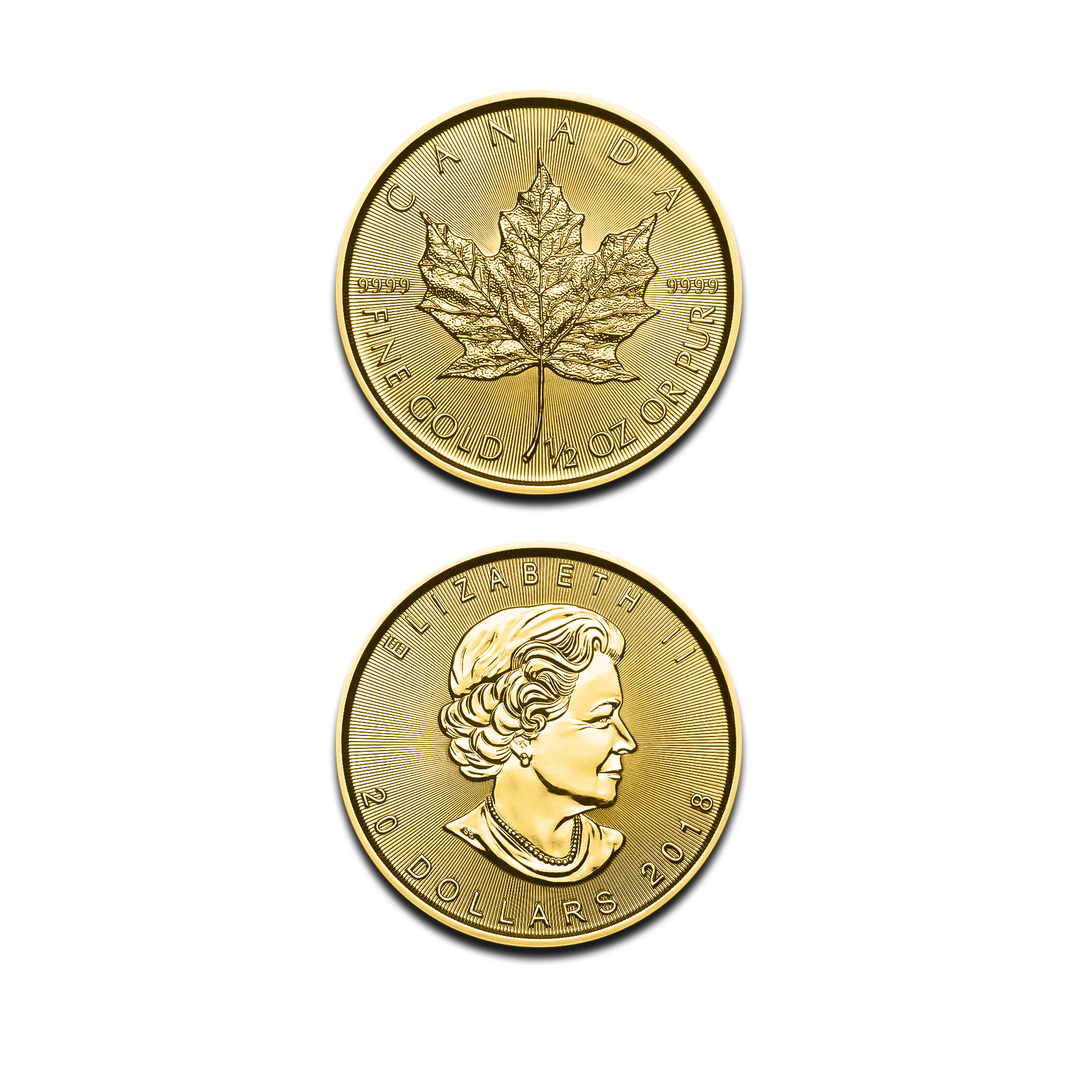 1/2 oz Maple Leaf Gold Coin