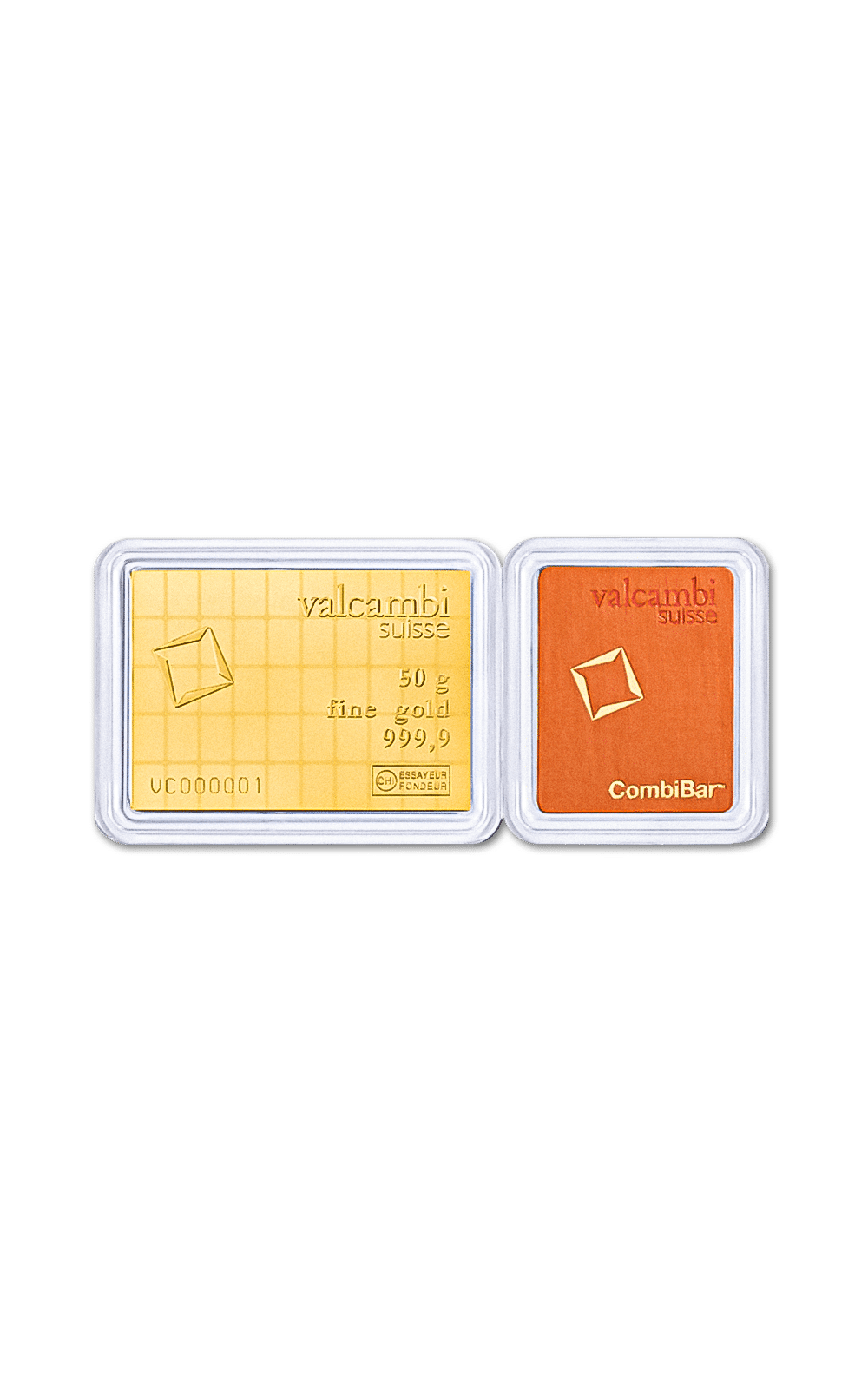 50 x 1g CombiBar - Valcambi - GoldUnion UK