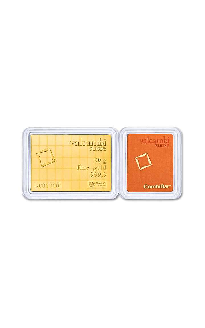 50 x 1g CombiBar - Valcambi - GoldUnion UK