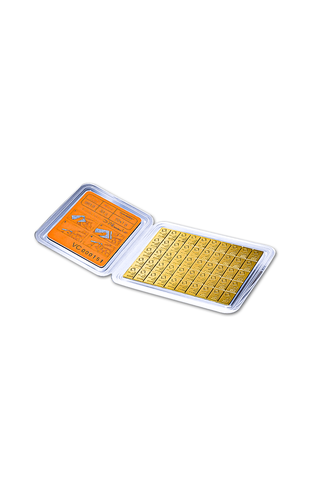 50 x 1g CombiBar - Valcambi - GoldUnion UK