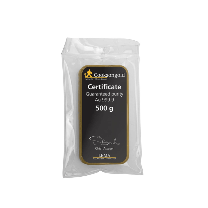 500g Gold Bar - Cooksongold - GoldUnion UK