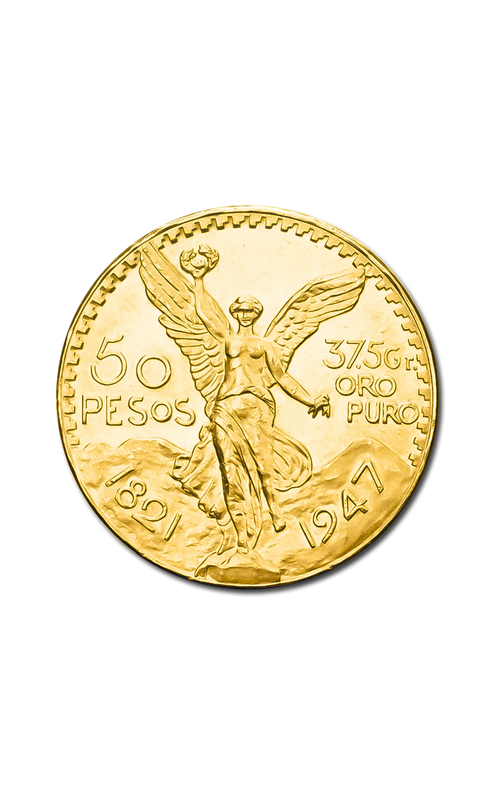 50 Gold Mexican Pesos