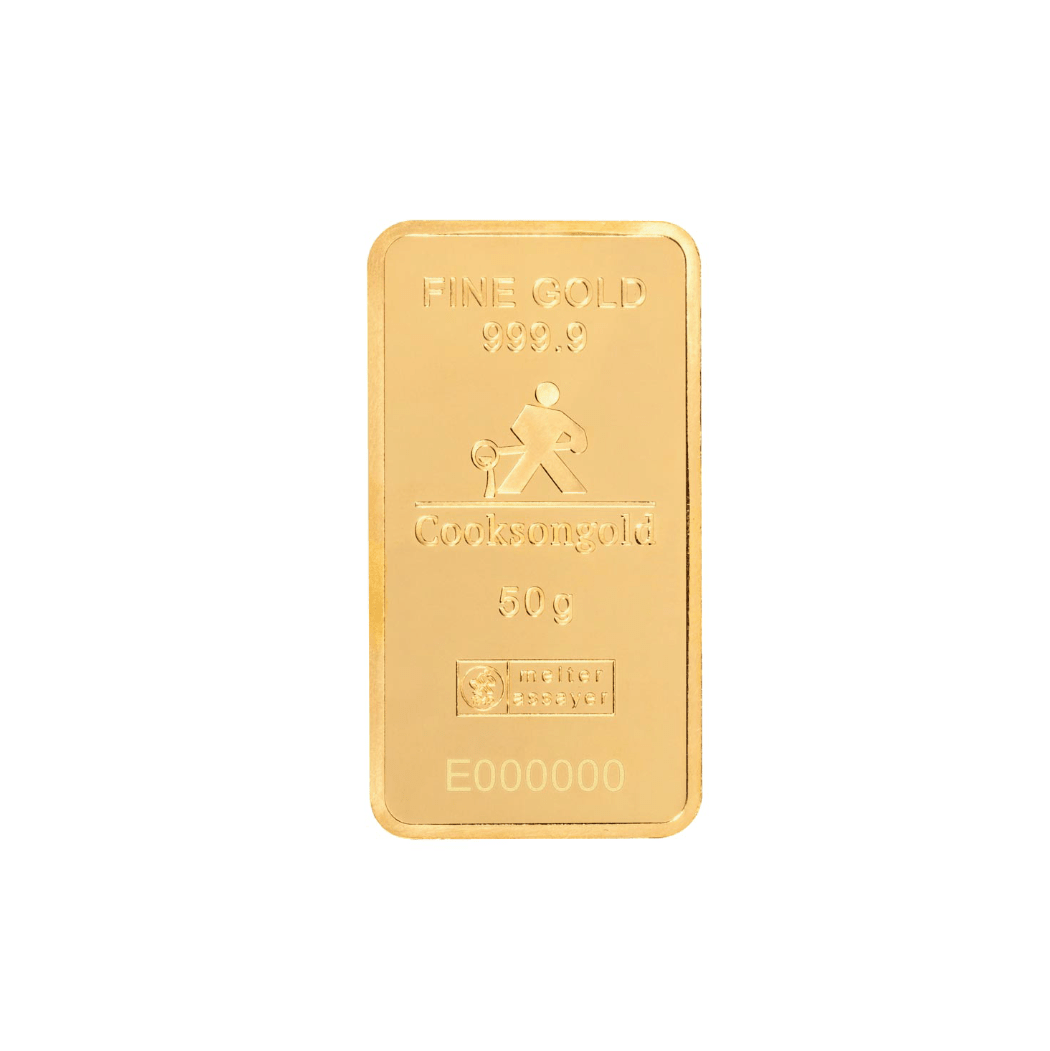50g Gold Bar - Cooksongold - GoldUnion UK