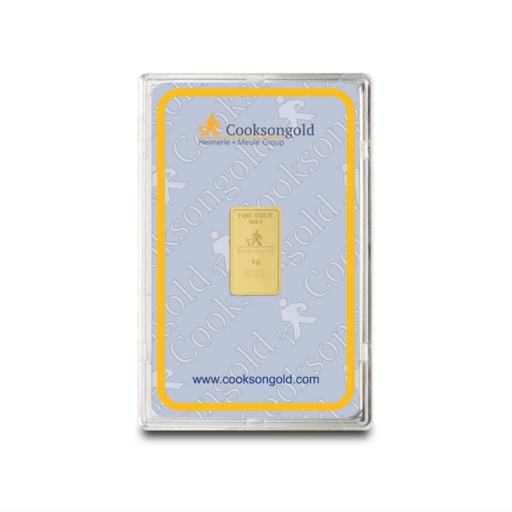 5g Gold Bar - Cooksongold