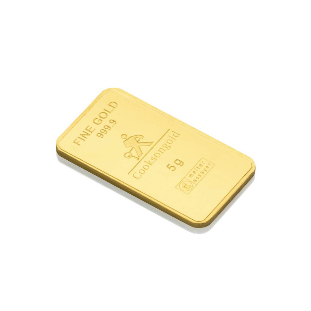 5g Gold Bar - Cooksongold