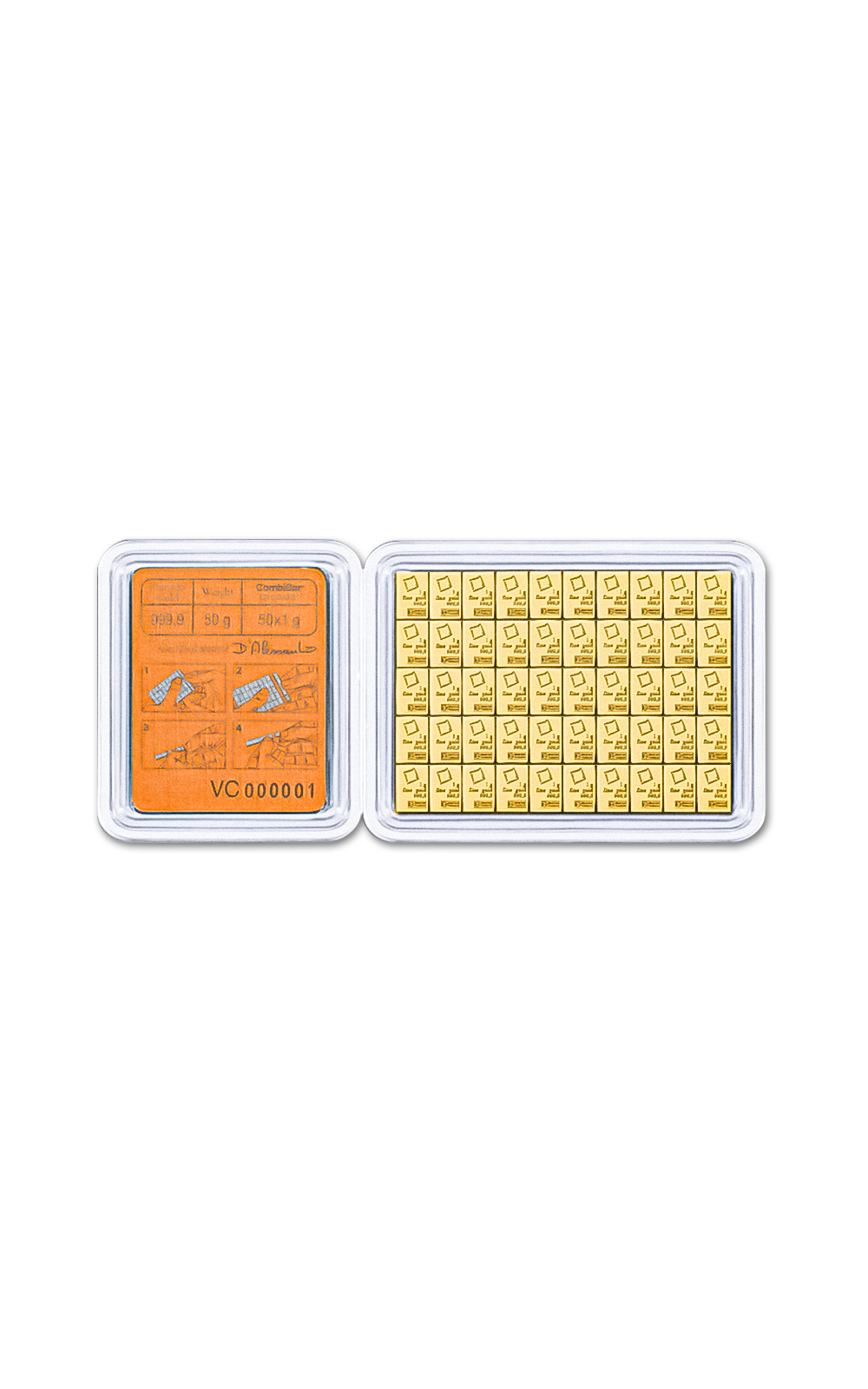 50 x 1g CombiBar - Valcambi