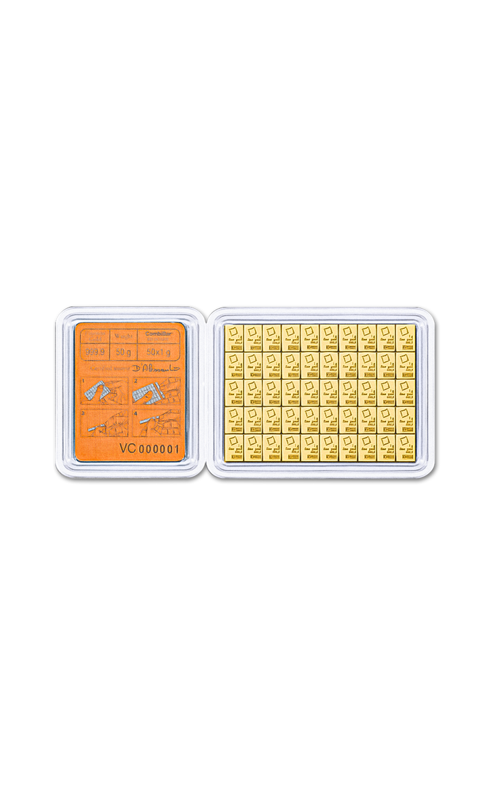 50 x 1g CombiBar - Valcambi