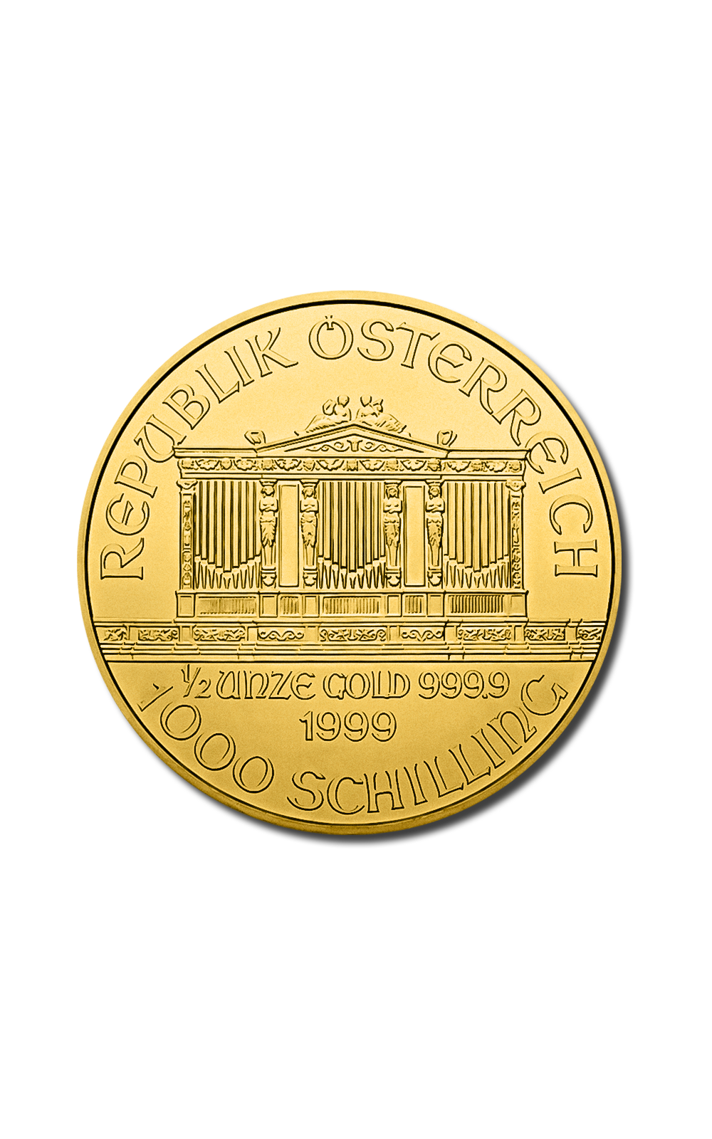 1/2 oz Vienna Philharmonic Gold Coin