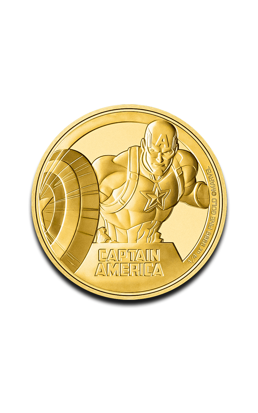 Captain America 1 oz Gold Coin - Marvel - GoldUnion UK