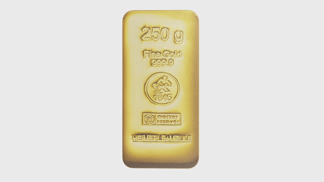 250g Gold Bar - Cooksongold