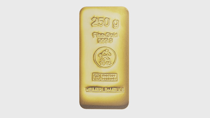 250g Gold Bar - Cooksongold