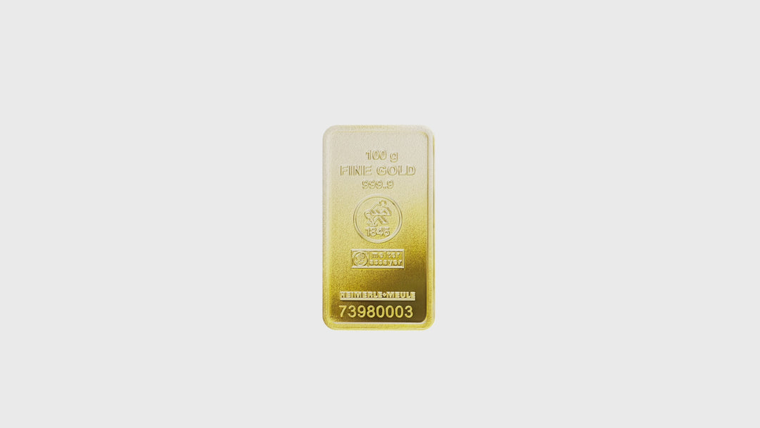 100g Gold Bar - Cooksongold